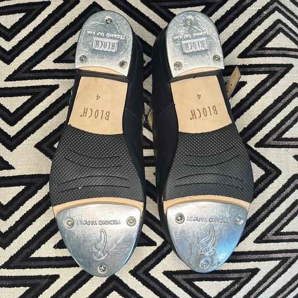 Bloch Ladies Tap-On Leather Tap Shoes Mary Jane Size 4 - Picture 7 of 8